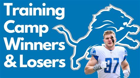 Detroit Lions Training Camp Winners Losers Week Two YouTube