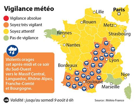 Vingt Six Départements En Vigilance Orange Pour Des Orages