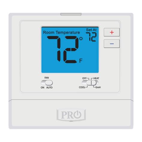 Pro T721 Thermostat Operation Manual Manualslib