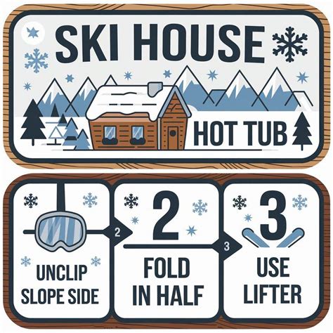 Winter Themed Hot Tub Instructional Sticker Freelancer