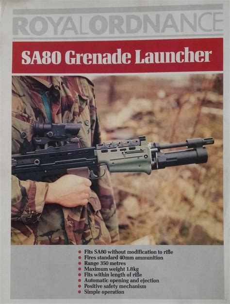 British Enfield Sa80 Part 8 Grenade Launchers Armament Research