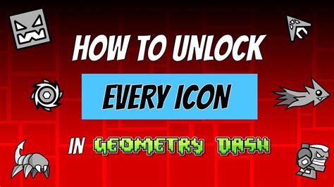 How To Unlock EVERY ICON In Geometry Dash YouTube