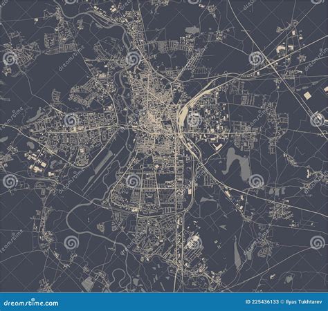 Map Of The City Of Of Halle, Germany Cartoon Vector | CartoonDealer.com ...