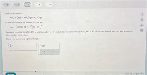 Solved Consider This Reaction Nh Oh Aq Nh Aq H O Aq At Chegg