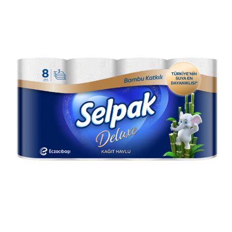 Selpak Deluxe Bambu Katkılı Havlu 8 li