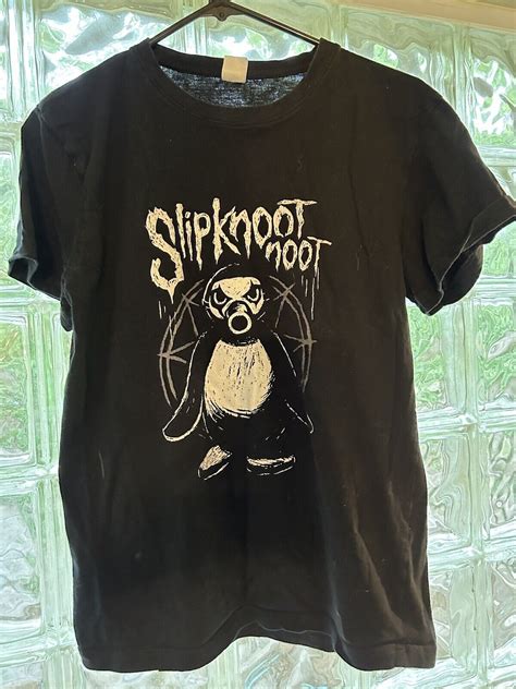 Slipknot T Shirt Sz M Pingu Penguin Noot Metal Nostalgic Slipknoot