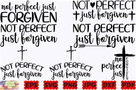 Not Perfect Just Forgiven Svg Jesus Svg Graphic By