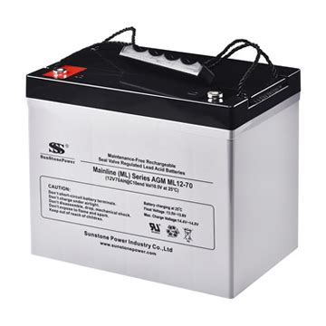 Sunstone Power V Ah Agm Lead Acid Battery Solar System Deep Cycle