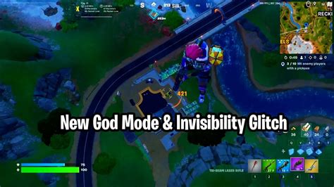 New God Mode And Invisibility Invincibility Glitch In Fortnite