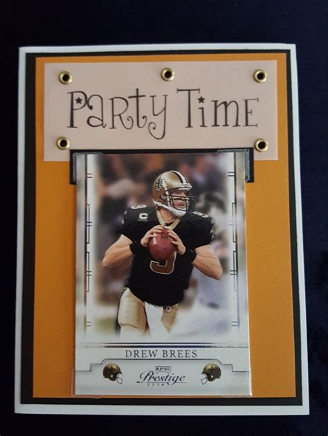 New Orleans Saints Birthday Card With Michael Thomas Or Drew Brees On A