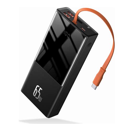 Baseus Launched 65W Power Bank With Built In Cable Chargerlab