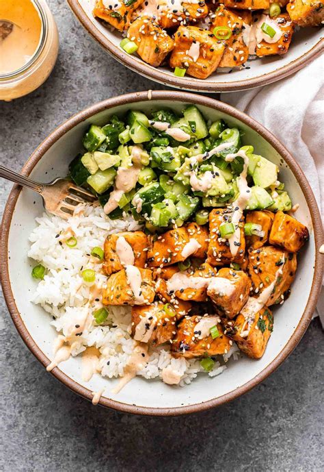 Spicy Salmon Bowls Recipe Runner