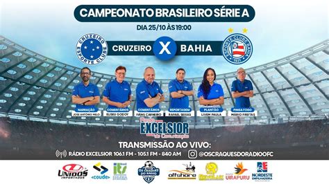 AO VIVO CRUZEIRO X BAHIA 26 10 2023 YouTube