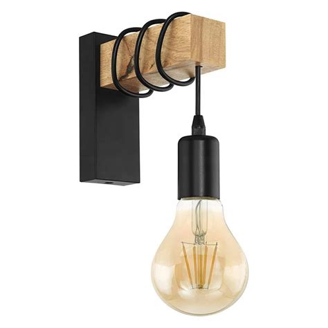 LAMPA KINKIET ŚCIENNY METALOWY Z DREWNEM LOFT LINE APP972 1W Cena