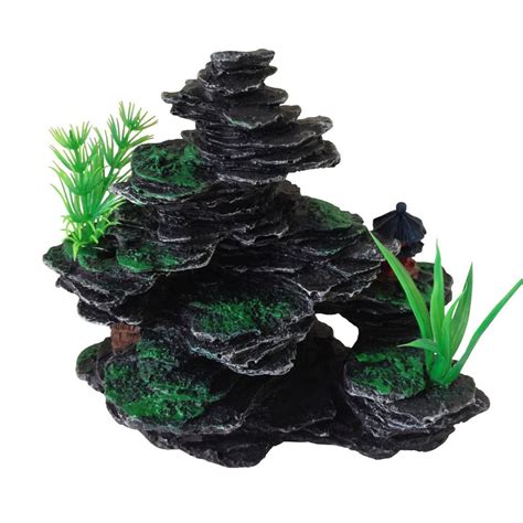 Aquarium Fish Tank Ornament Decoration Small Rocks With Plastic