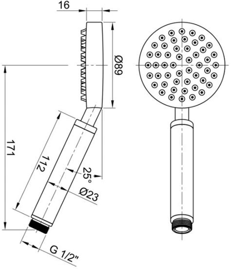 Shower Handset Stainless Steel Jtp Inox Jtp Ix