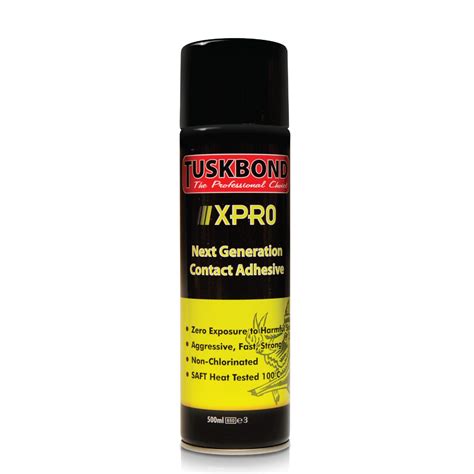 Tuskbond Xpro Spray Contact Adhesive Can 500ml Multibond Solutions Ltd