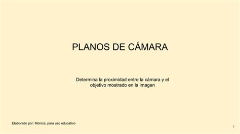 Planos y ángulos de camara PPT