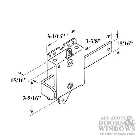 Heavy Duty Spring Loaded Side Lock With Latch Bolt Release Lever