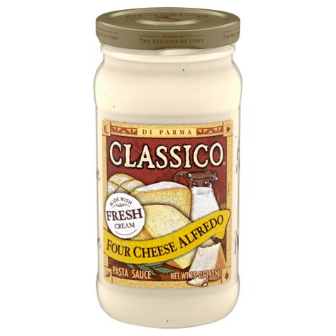 Classico Four Cheese Alfredo Pasta Sauce 15 Oz Jar Classico Pasta Sauce