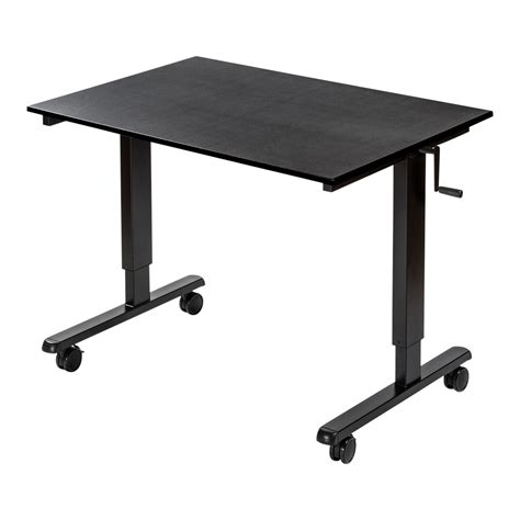 Stand Up Desk Store Crank Adjustable Height Rolling Standing Desk