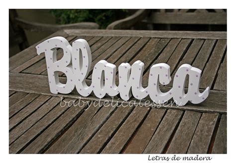 Baby Delicatessen Letras De Madera Blanca Para Apoyar