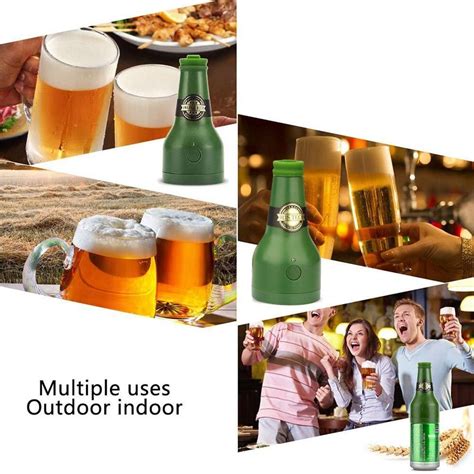 Ultrasonic Beer Foamer Bottle Shape Foam Maker Out... – Grandado