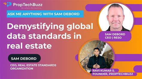 Demystifying Global Data Standards In Real Estate Sam Debord Ceo Reso Youtube