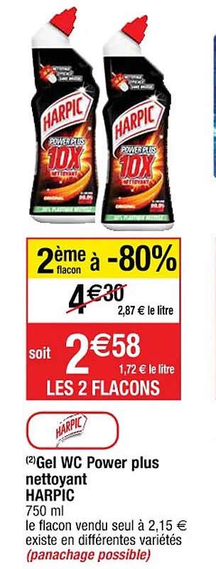 Promo Gel Wc Power Plus Nettoyant Harpic Chez Cora ICatalogue Fr