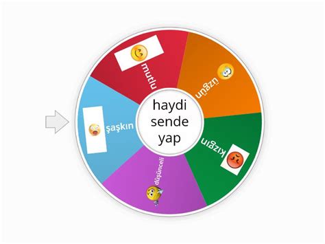 Okul Ncesi Duygular Spin The Wheel