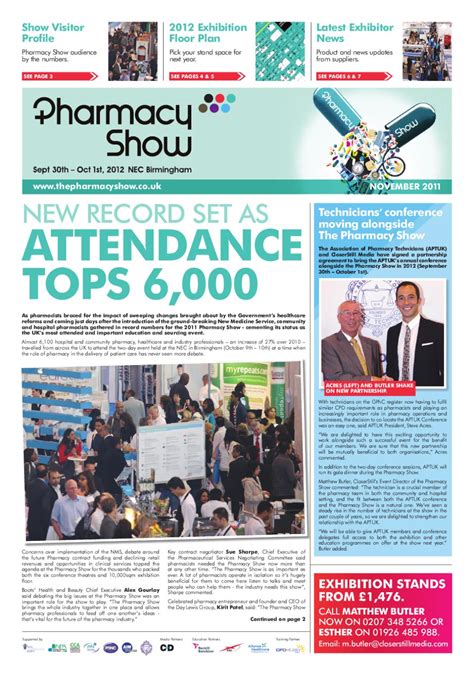 Pharmacy Show 2012 Newspaper Edition One By Closerstill Media Issuu