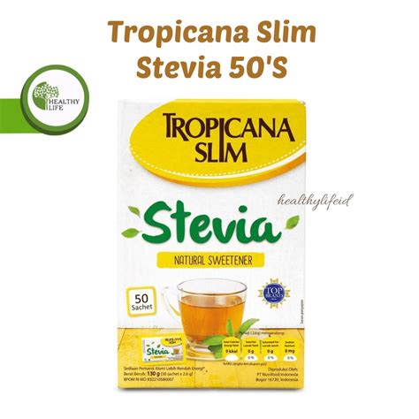 Jual Tropicana Slim Stevia Natural Sweetener Pemanis Alami Sachet