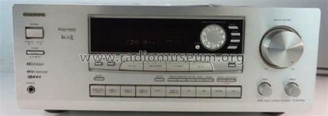 AV Control Receiver TX SV 545 Radio Onkyo Osaka Denki Radiomuseum Org