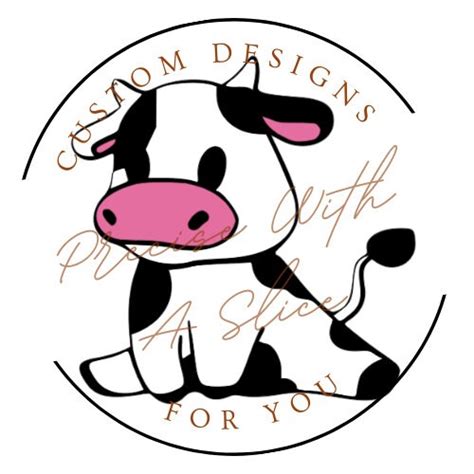 Cricut Cut File Cow Design Cute Cow Svg Cut File For Cricut Cow Instant Download Cut File Svg