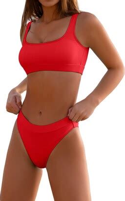 Kerrykreey Sports Swimsuits For Women Two Piece Crop Top Bikini Set