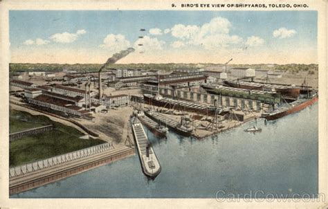 Birds Eye View Of Shipyards Toledo Oh