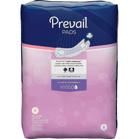 Prevail Ultimate Absorbency Womens Bladder Control Pads 132ct