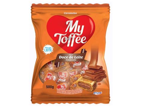 Bala Caramelo My Toffee Recheio Doce de Leite 500g Estação Doces