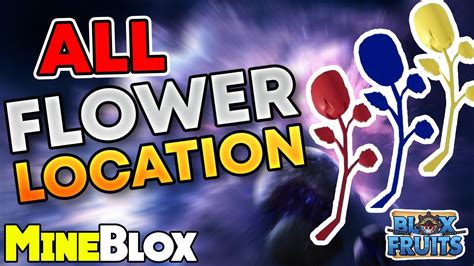 How To Find All Flowers Locations In Blox Fruits Youtube