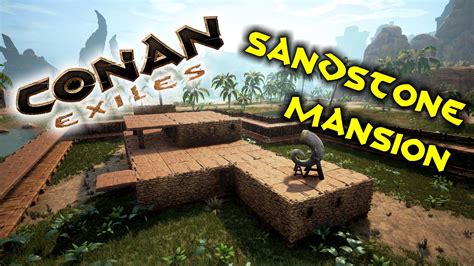 Conan Exiles Building A Sandstone Mansion Ancient Egyptian Style Youtube