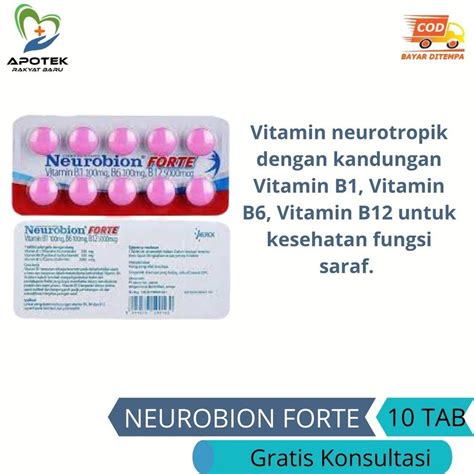 Jual Neurobion Forte Mg Tablet Vitamin Neurotropik Vitamin