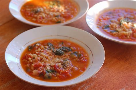 The Sparitarian Tomato Spinach And Barley Soup