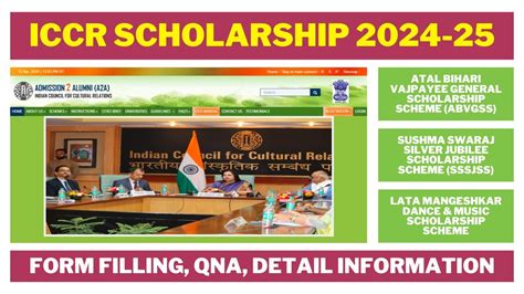 ICCR Scholarship 2024 25 For Nepal ABVGSS SSSJSS Dance Music