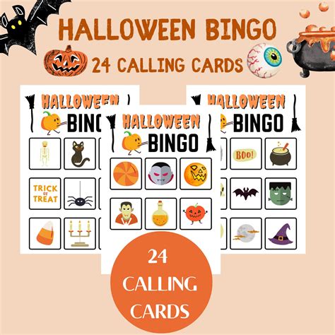 Printable 20 Halloween BINGO Cards Halloween BINGO Game for - Etsy