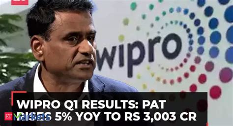 Wipro Q Results Pat Rises Yoy To Rs Cr Ceo Srinivas Pallia