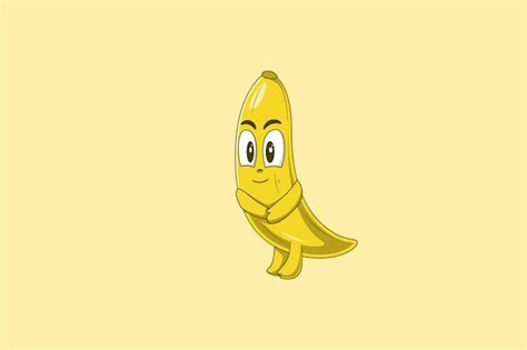 Premium Vector Cute Banana Character Design Illustration