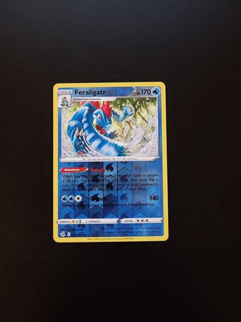 Feraligatr Pokémon Tcg Fusion Strike Reverse Holo Near Mint Ebay