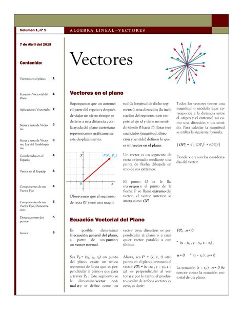 Vectores Algebra Lineal SAIA By Javier Rivas Issuu