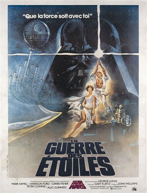 Affiche ancienne Star Wars La Guerre des Étoiles Un Nouvel Espoir