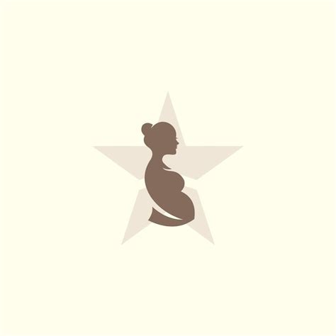 Premium Vector Beauty Lady Pregnant Logo Design Vector